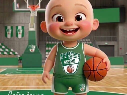 БЕБЕ ПРОПЛАКА В БАСКЕТБОЛЕН КЛУБ БЕРОЕ
