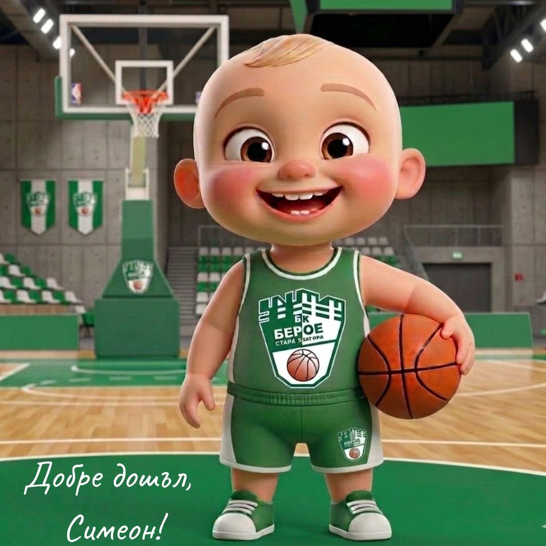 Треньорът на мъжкия тим на баскетболен клуб Берое Даниел Клечков стана баща за първи път